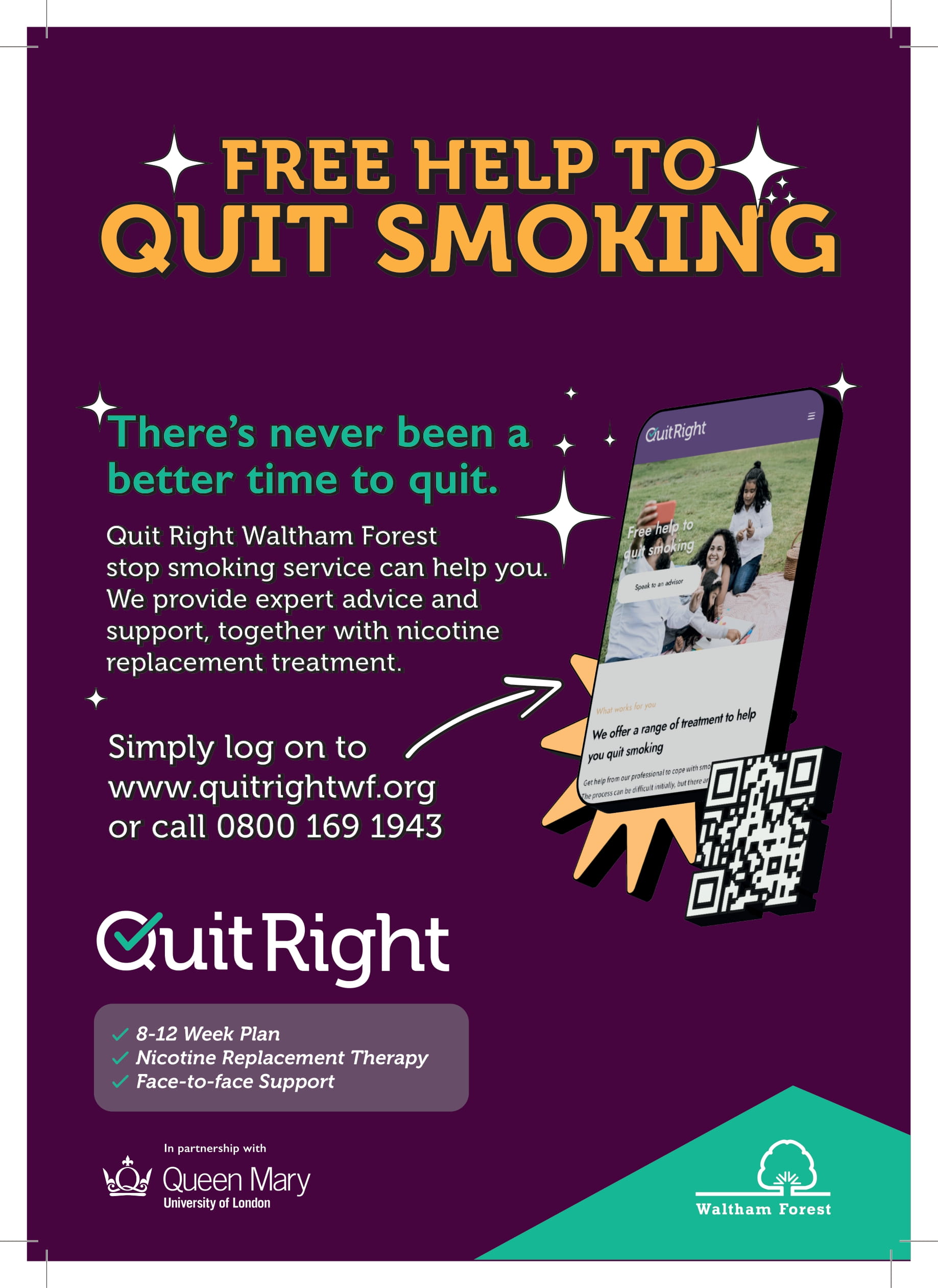 Free help to quit smoking