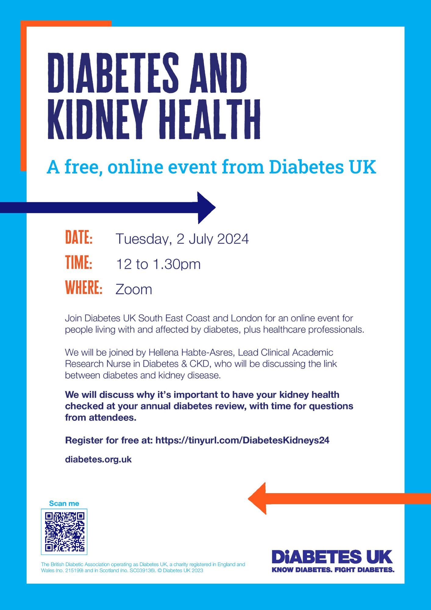 Diabetes and kidney health online event