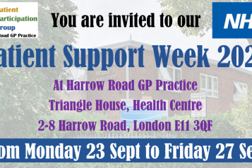 Harrow Road GP Practice Patient Support Week