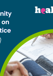 Cover picture of report showing someone filling in a survey